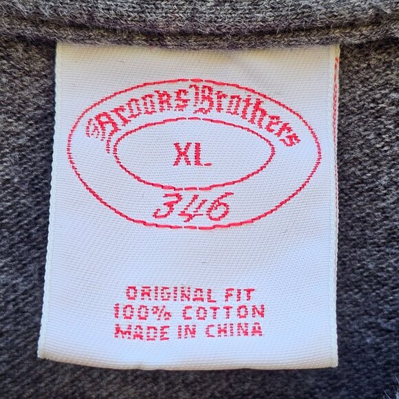 Brooks Brothers 346 Original Fit Mens Polo Shirt Blue / Gray Size XL Cotton - Picture 4 of 6